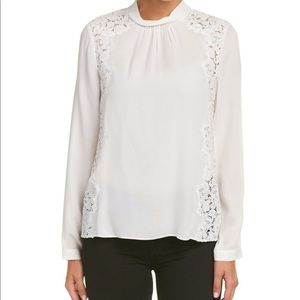 Rebecca Taylor Lace Silk Top